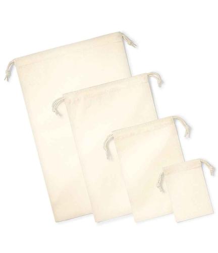 Westford Mill Organic Premium Cotton Stuff Bag - NAT - XS